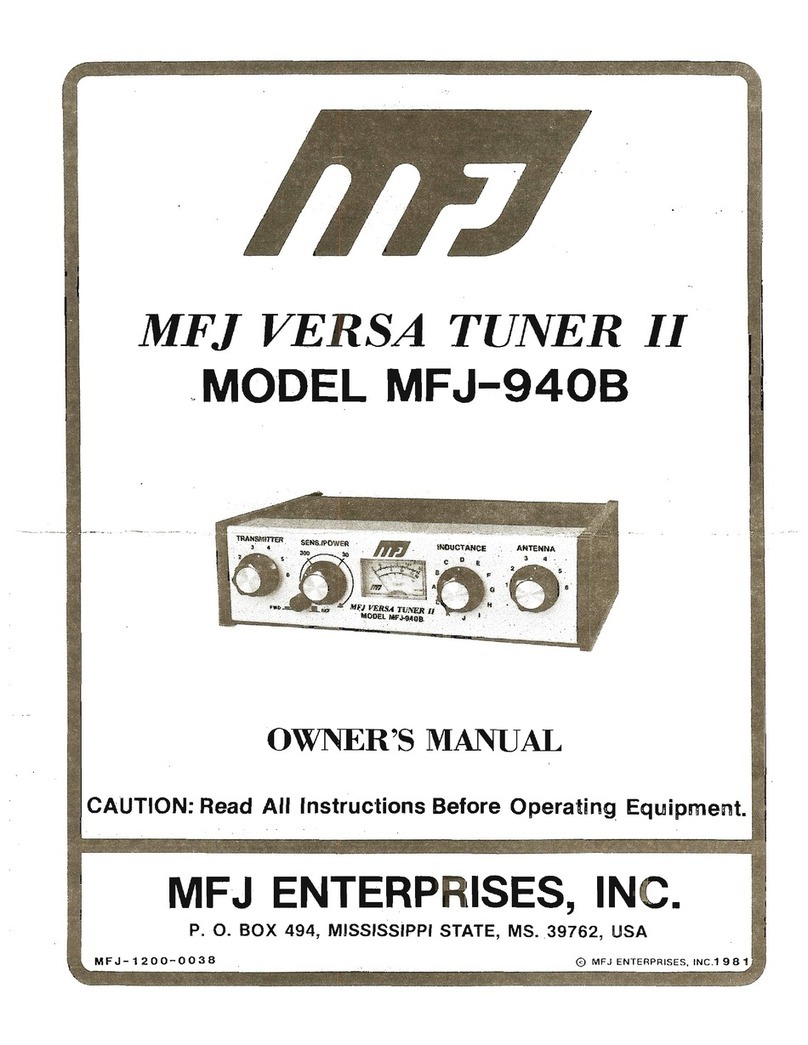 MFJ MFJ-940B User manual