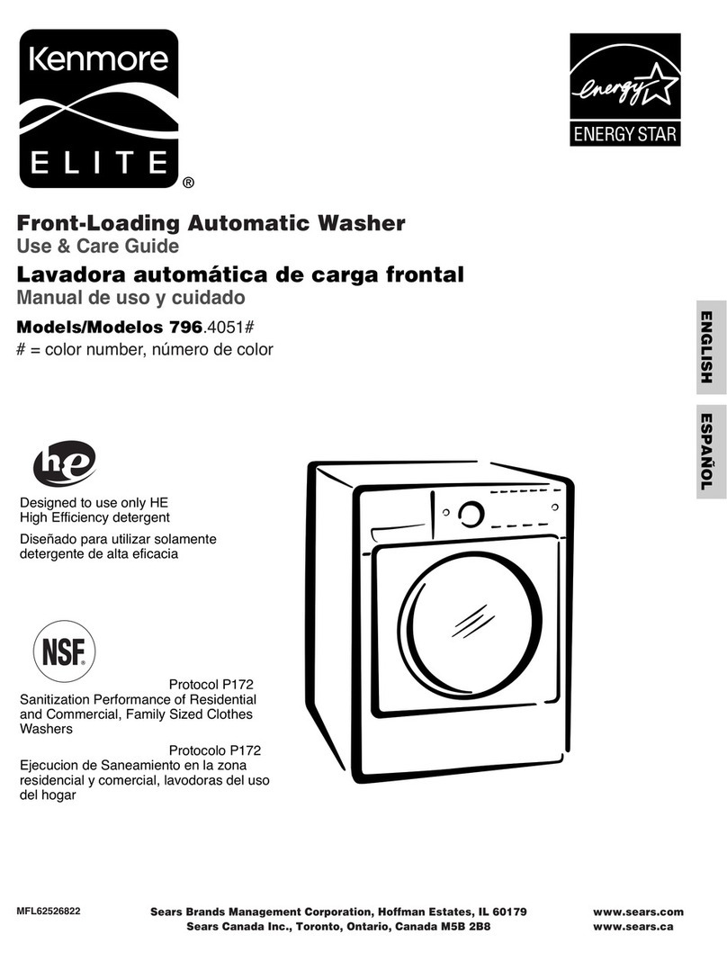 Kenmore 796.4051 Use & care guide