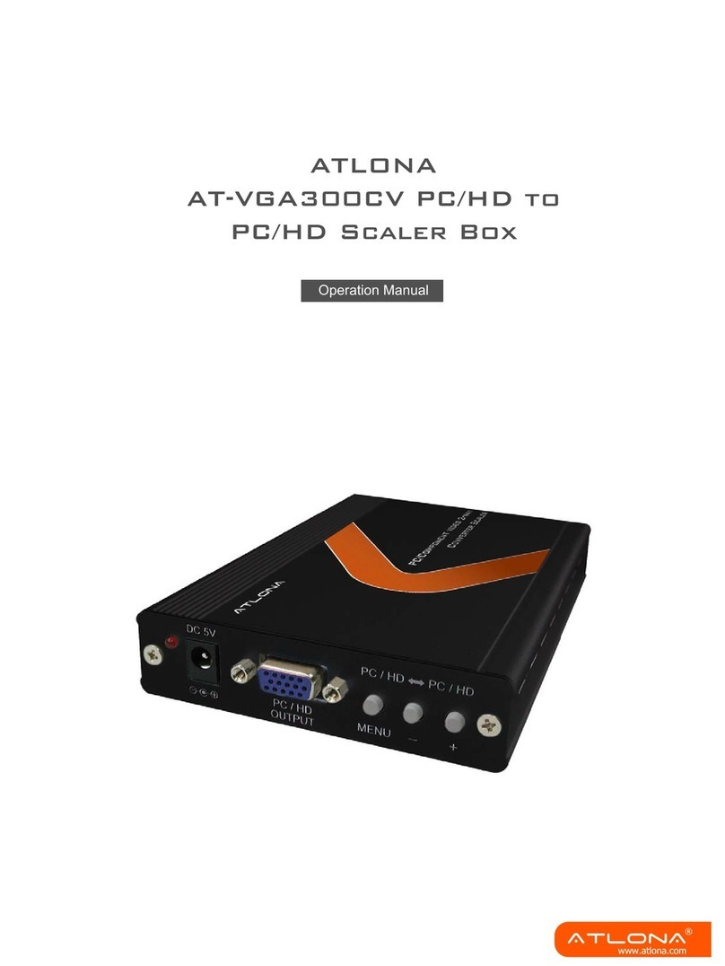 Atlona AT-VGA300CV Operation manual