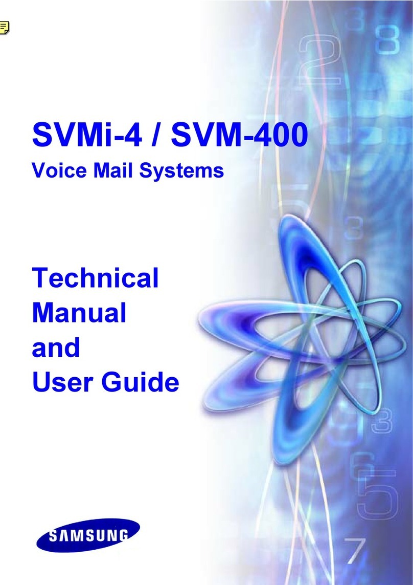 Samsung SVMi-4 Technical manual and user guide