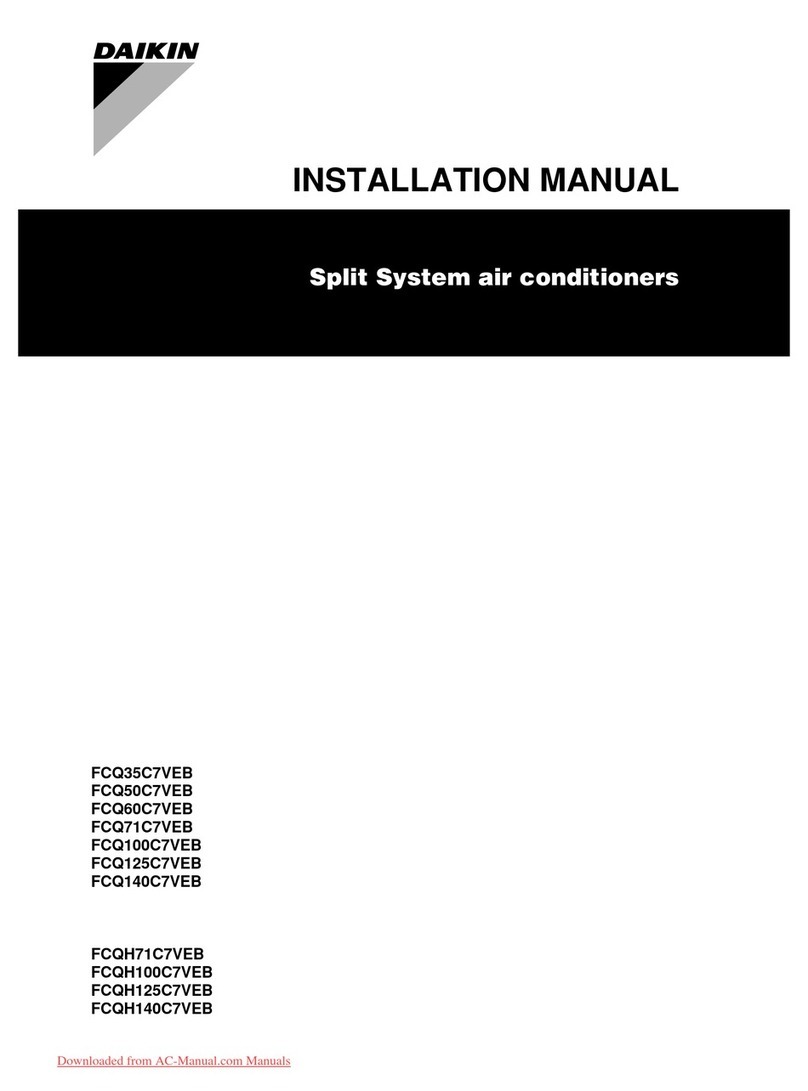 Daikin FCQ35C7VEB x 3 User manual