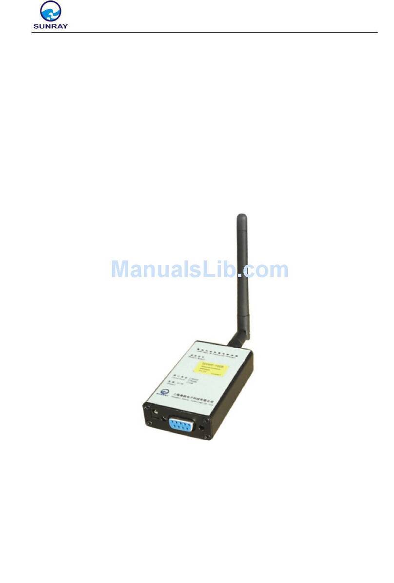 SUNRAY SRWF-Smart RF User manual