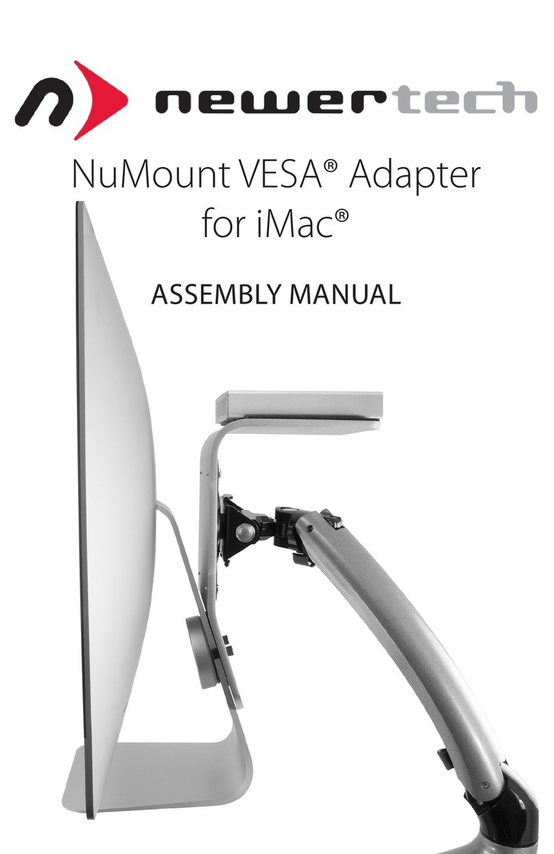NewerTech NUMOUNT VESA ADAPTER FOR IMAC Assembly manual