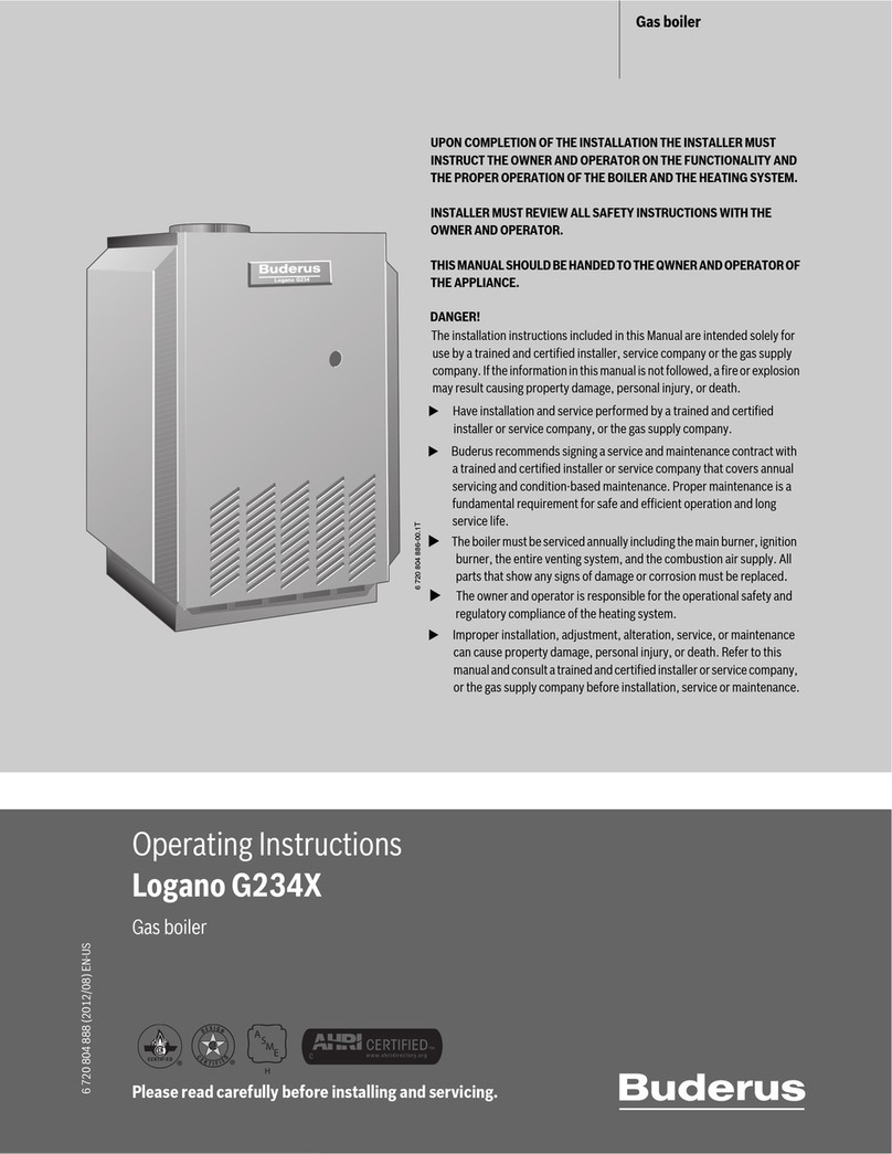 Buderus Logano G234X operating instructions