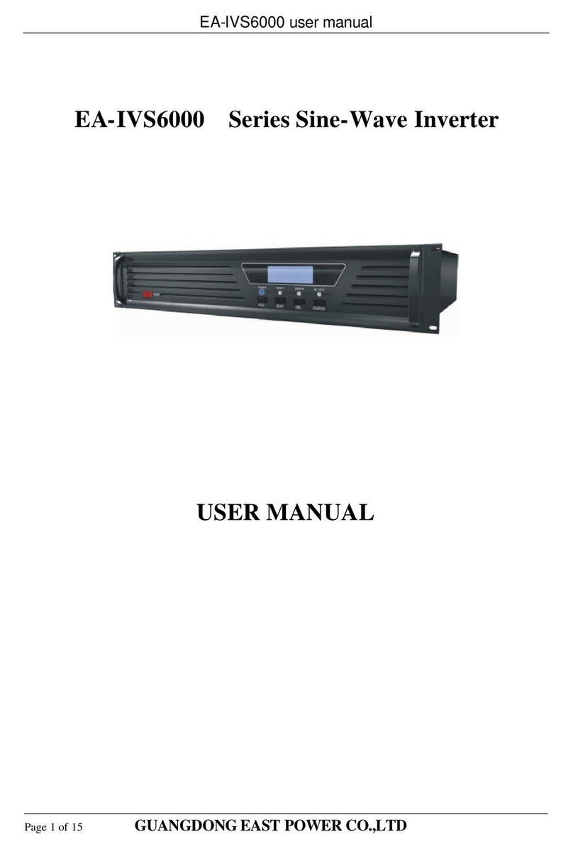 GUANGDONG EAST POWER EA-IVS6000 Series user manual