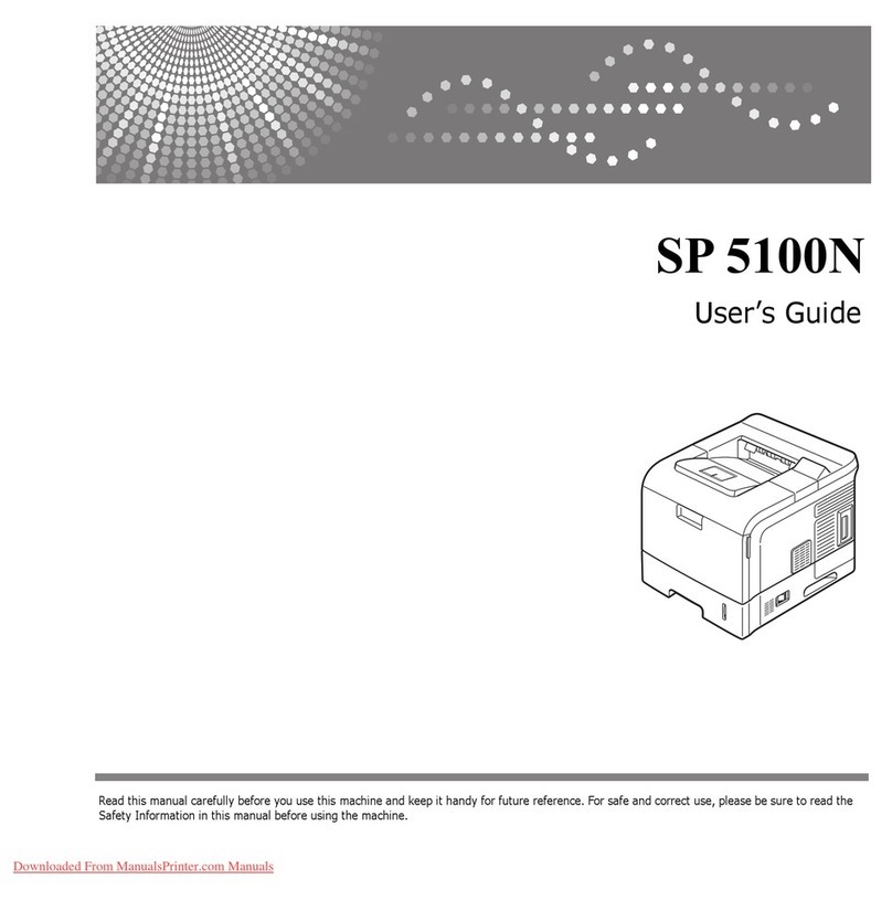 Aficio SP 5100N User manual