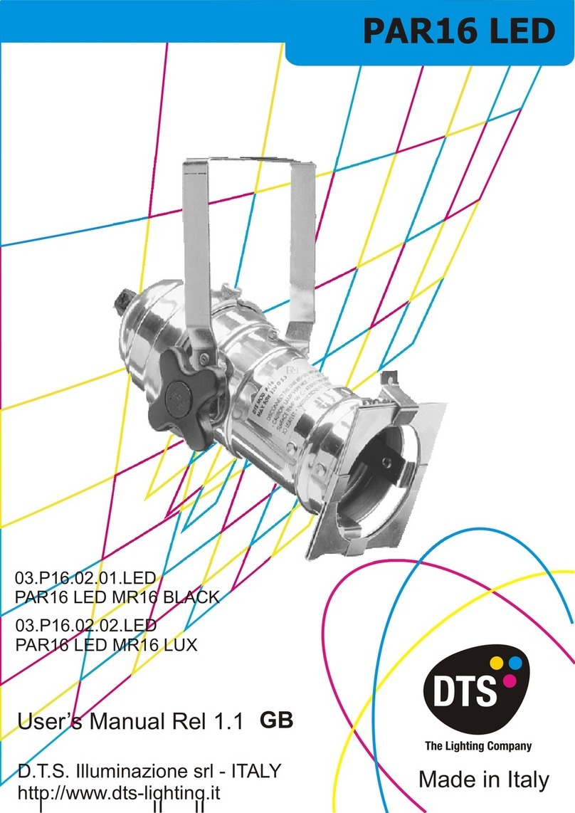 DTS 03.P16.02.01.LED PAR16 LED MR16 BLACK User manual