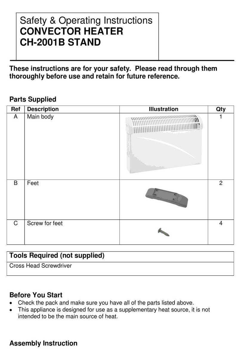 SFD CH-2001B STAND Safety & Operating Instructions