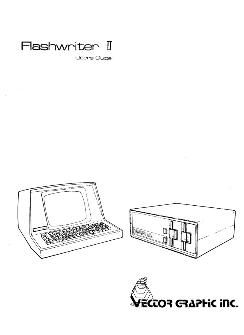 Vector Graphic Flashvvriter II user guide