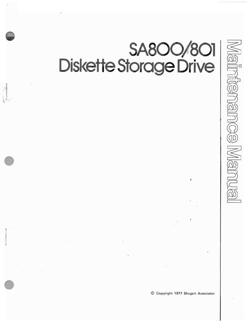 Shugart SA800 User manual