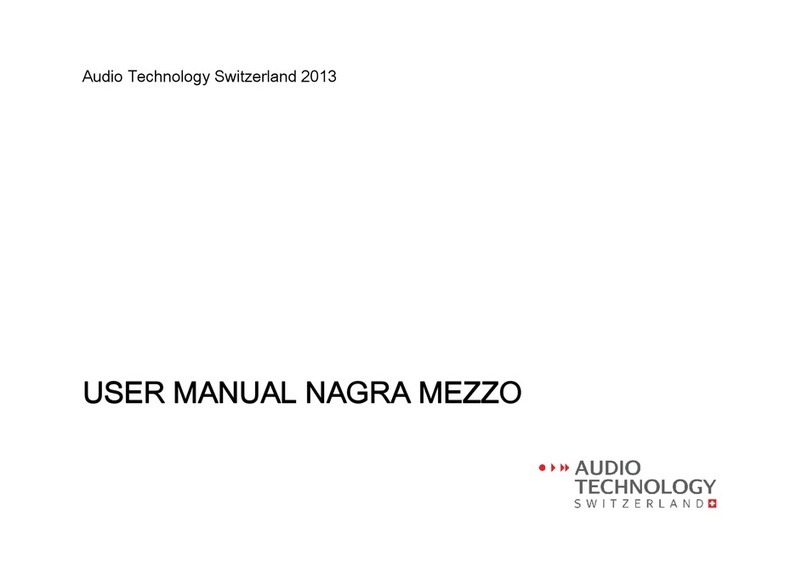 Audio Technology NAGRA MEZZO user manual