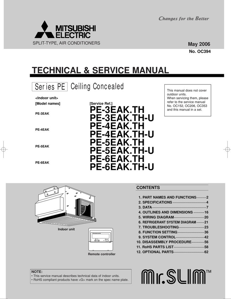 Mitsubishi Electric Mr.SLIM PE-3EAK Operating manual