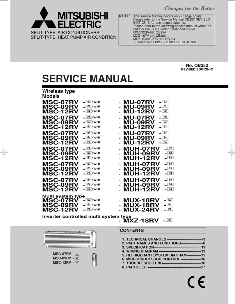 Mitsubishi Electric MSC-07RV User manual