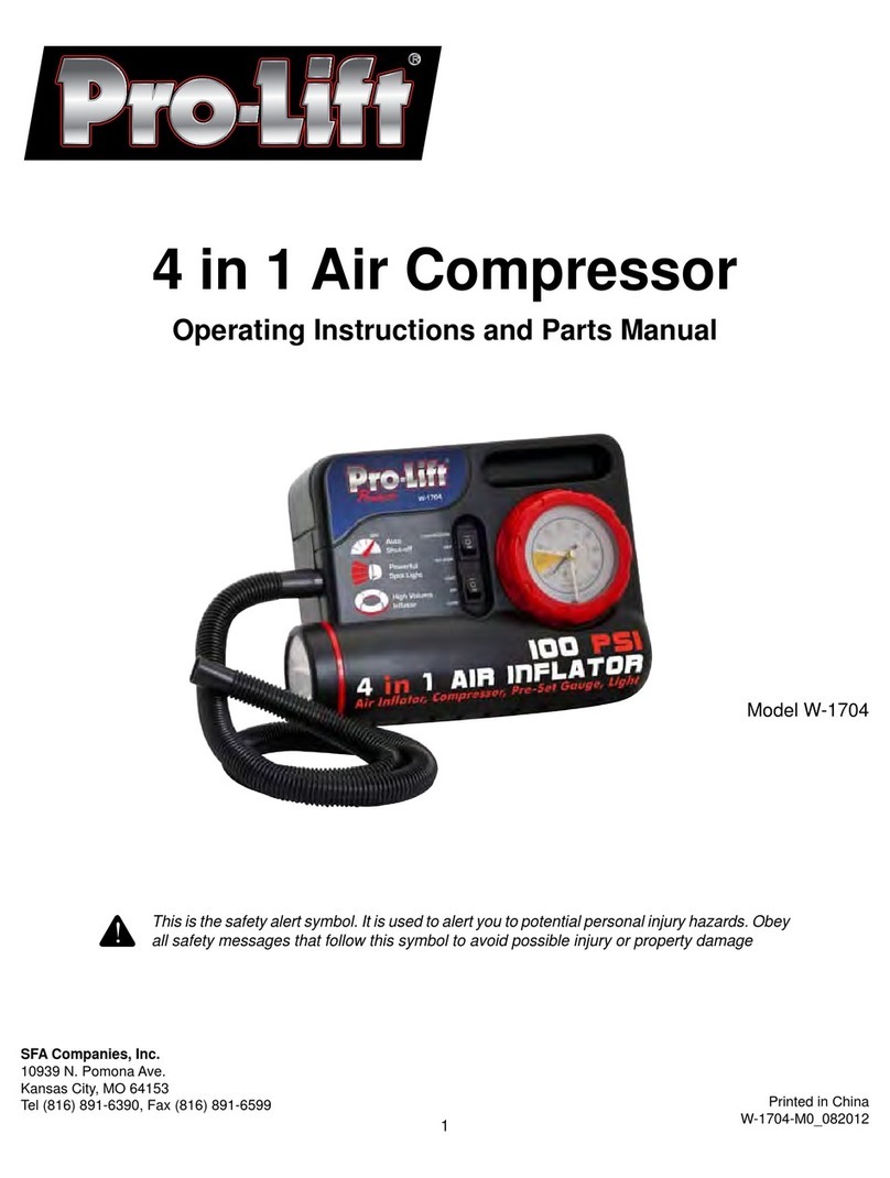 Pro-List W-1704 Operating instructions and parts manual