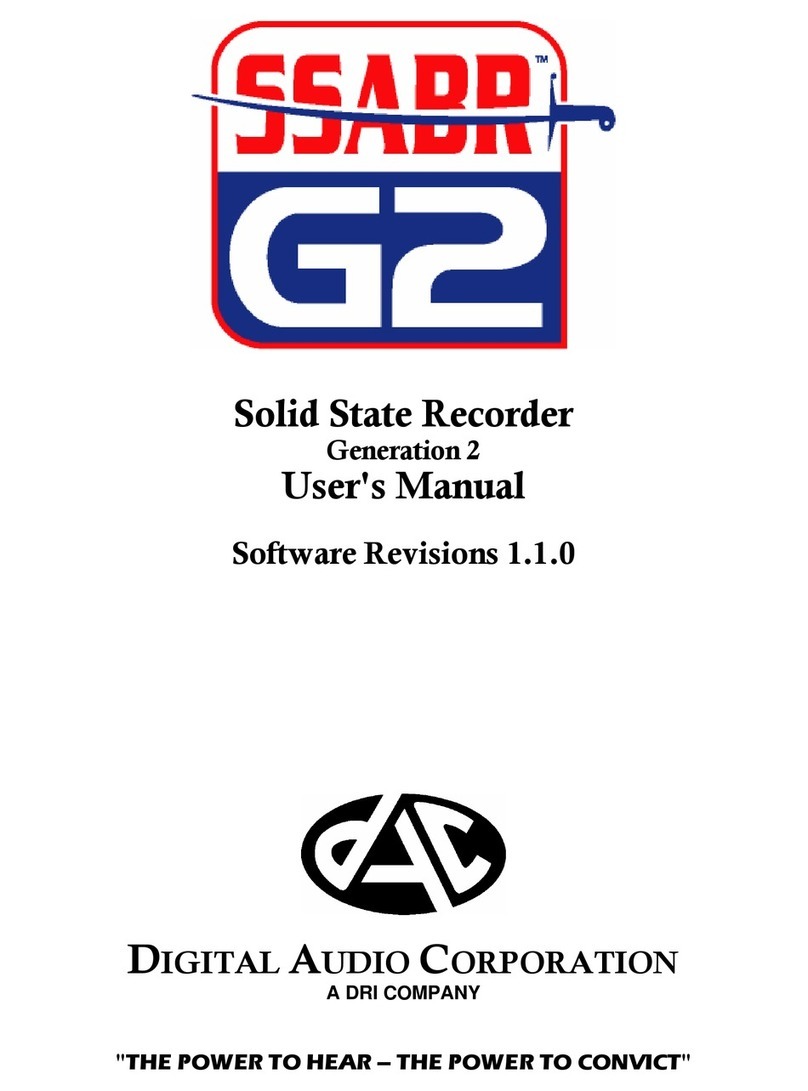 Digital Audio Corporation SSABR G2 user manual