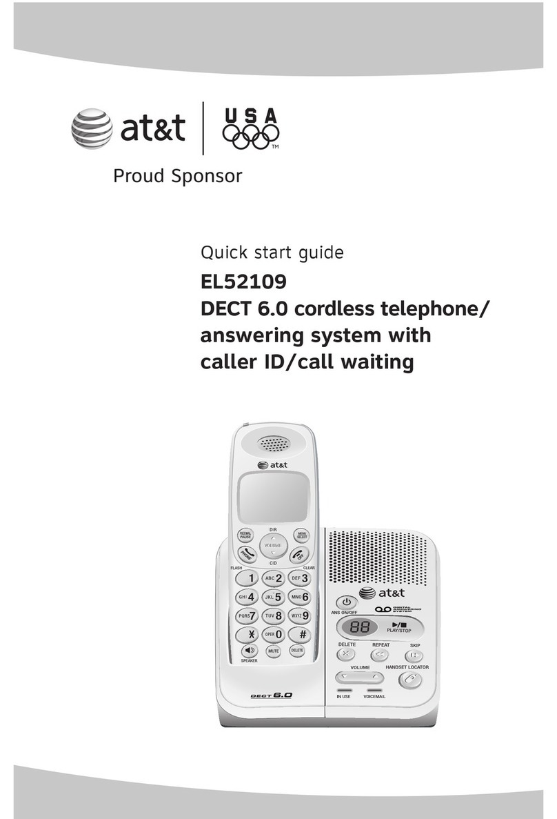 AT&T EL52109 - AT&T DECT 6.0 User manual