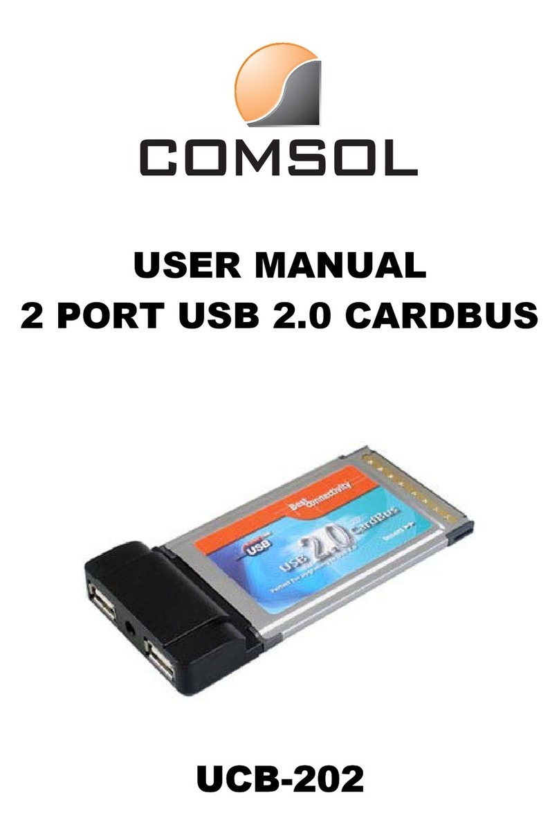 COMSOL UCB-202 User manual