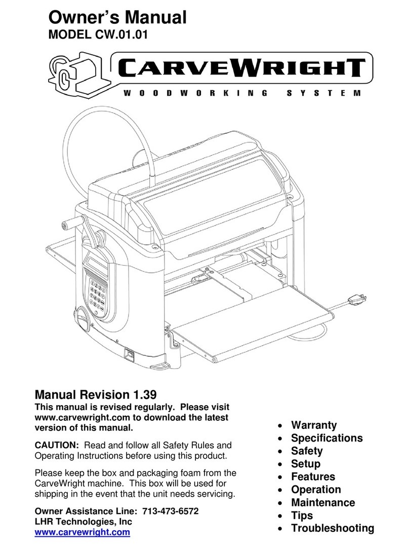 CarverWright CW.01.01 owner's manual