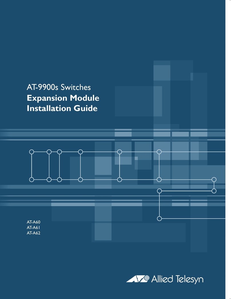 Allied Telesis AT-9900s Series User manual Allied Telesis AT-9900s Series User manual