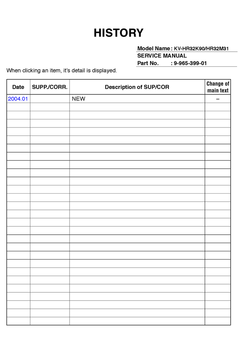Sony KV-HR32K90 User manual Sony KV-HR32K90 User manual