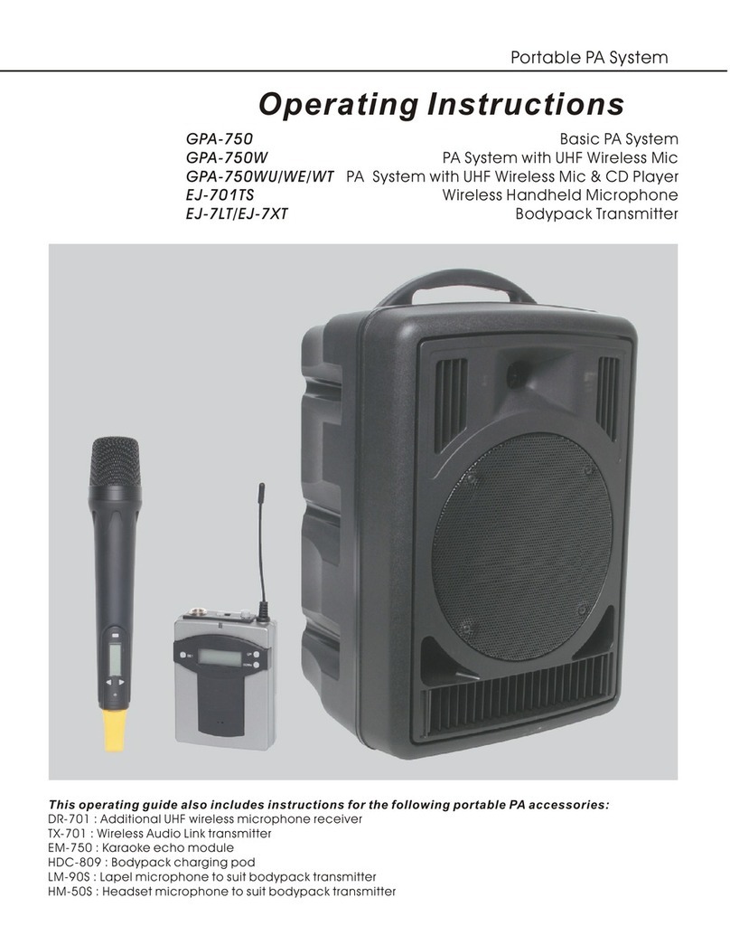 Okayo GPA-750 operating instructions