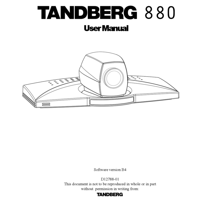 TANDBERG 880 user manual