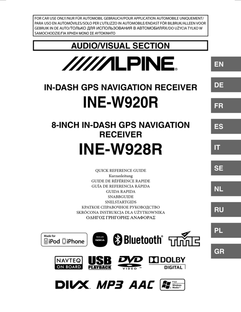 Alpine INE-W920R User manual
