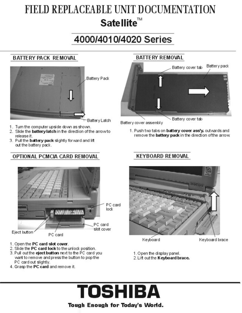 Toshiba Satellite 4000 Series Operator's manual