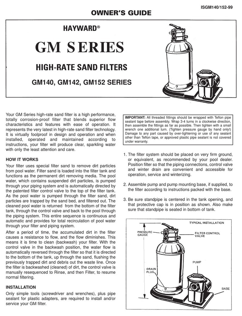Hayward GM140 User manual Hayward GM140 User manual