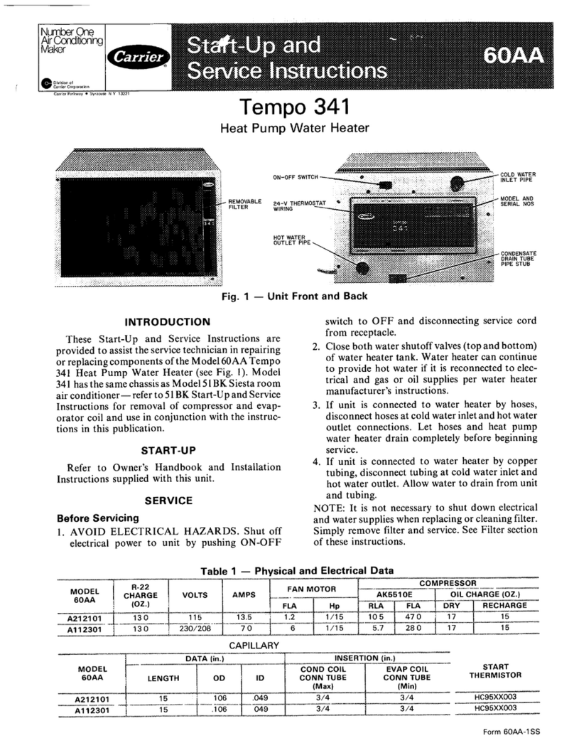 Carrier TEMPO 341 Service manual
