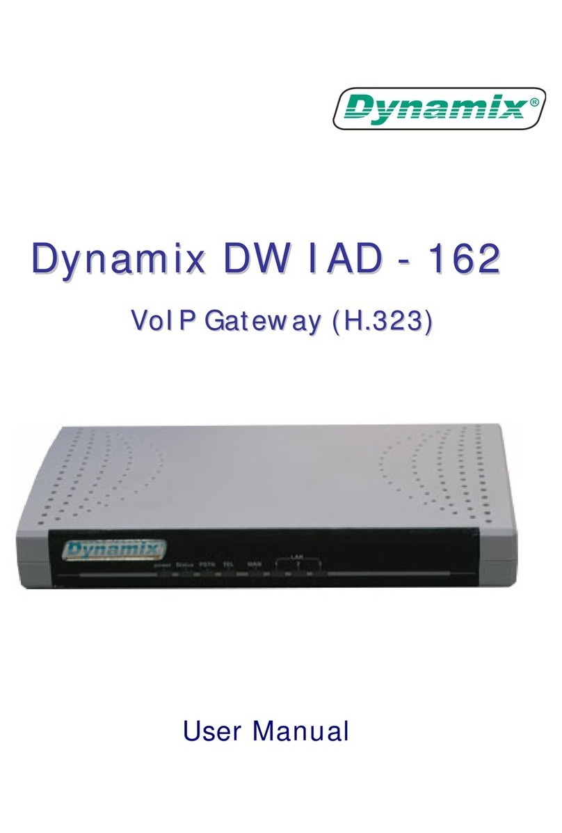 Dynamix DW IAD - 162 user manual