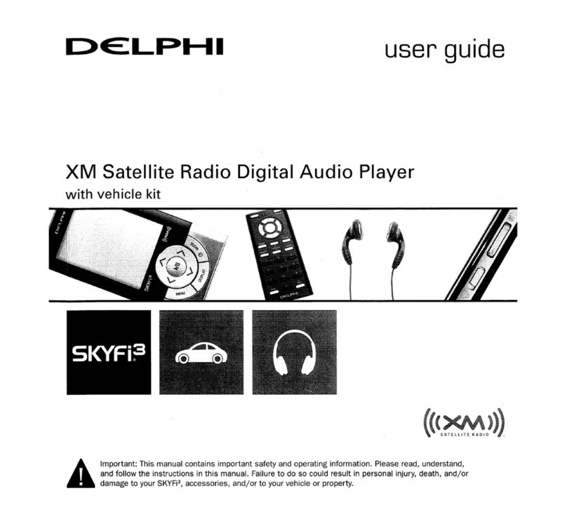 Delphi XM SKYFI3 user guide