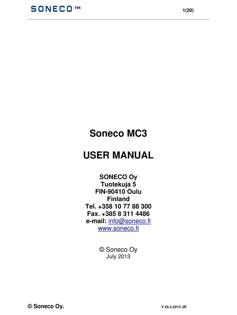 Soneco MC3 User manual
