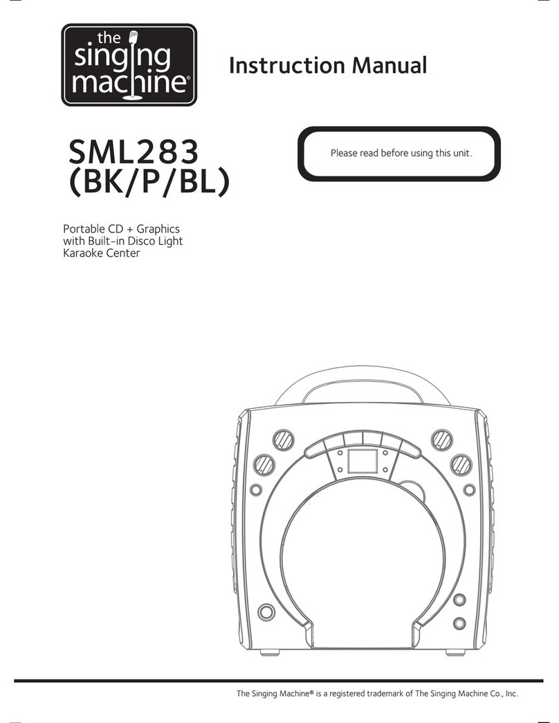 The Singing Machine SML283 User manual