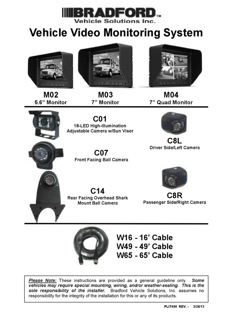 Bradford Vehicle Video Monitoring System User manual