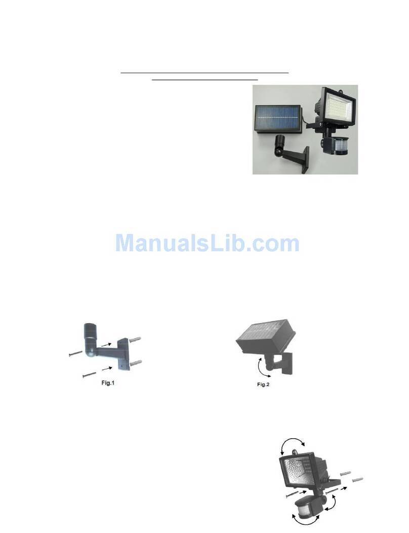 Solar Goes Green SGG-PIR-54 owner's manual