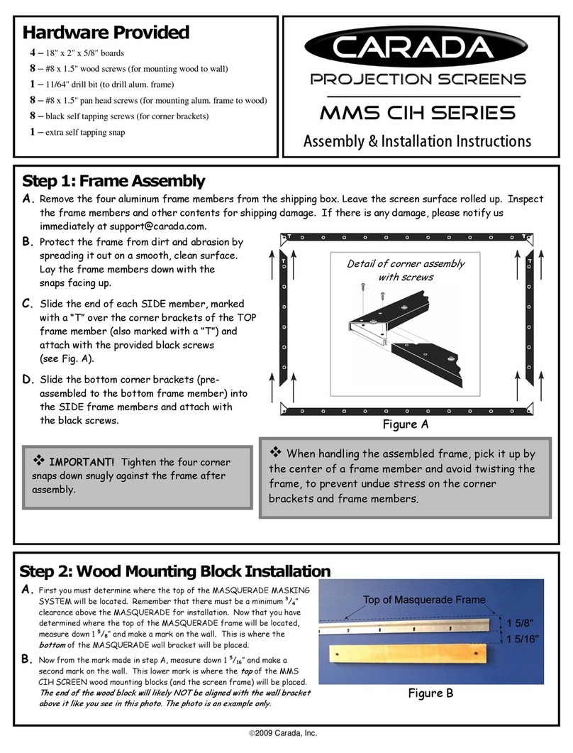 Carada MMS CIH SERIES installation instructions