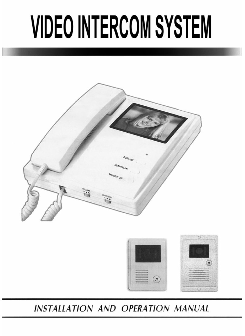 VOS Systems Video Intercom System Installation and operation manual