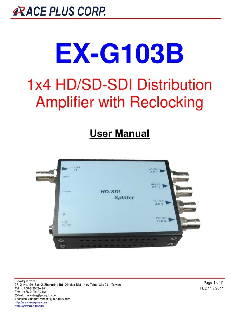 Ace Plus EX-G103B User manual
