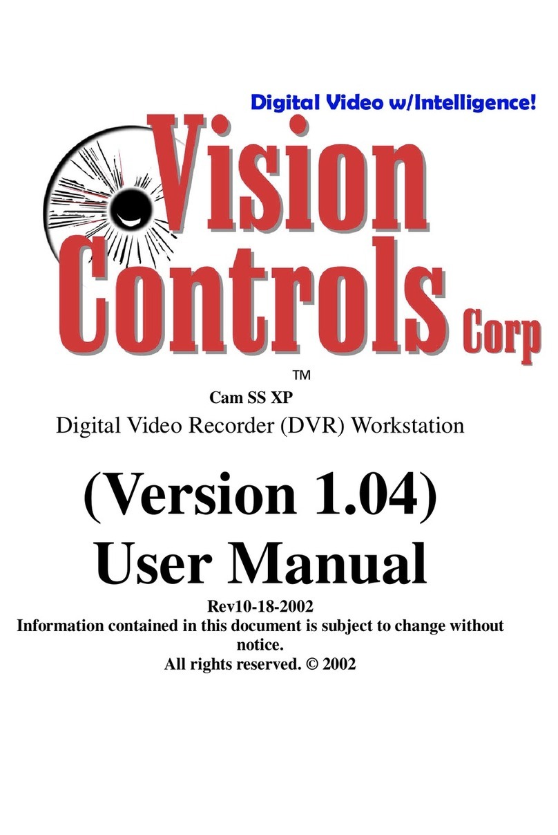 Vision Controls Cam SS XP user manual