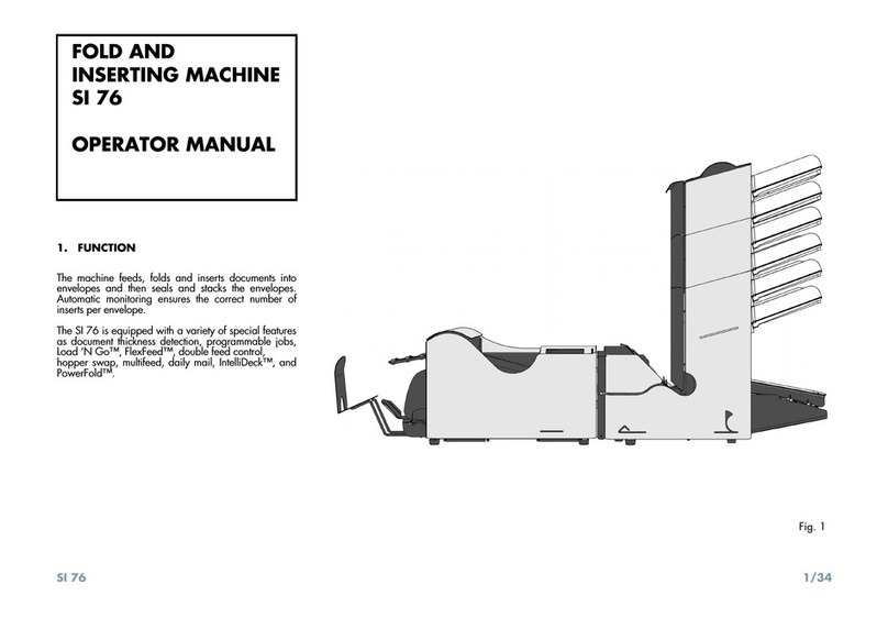 Neopost Industrie SI 76 Operator's manual