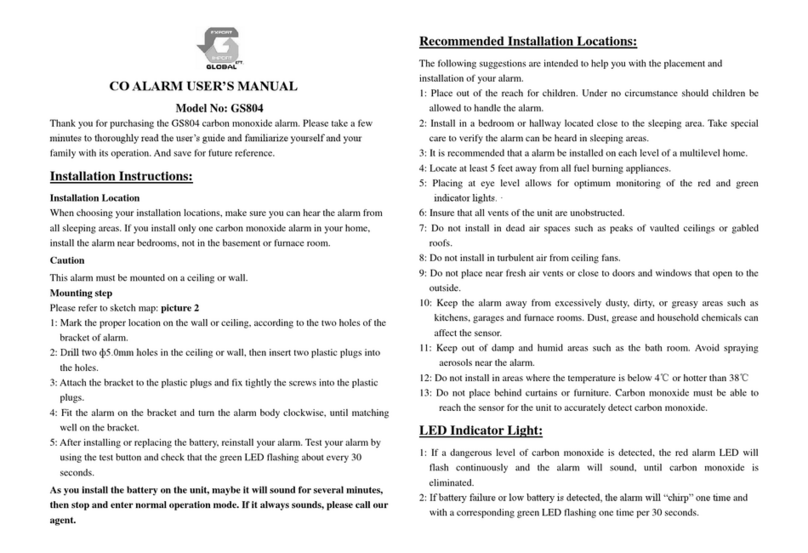 GLOBAL Export Import GS804 user manual