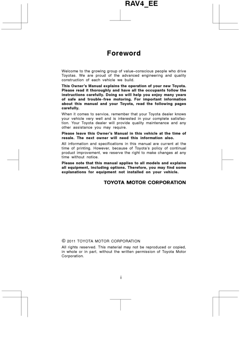 Toyota RAV4 EE owner's manual