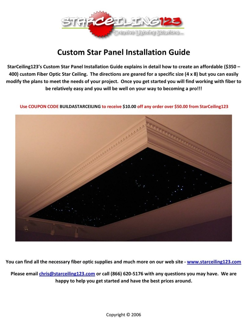 StarCeiling123 Custom Star Panel installation guide