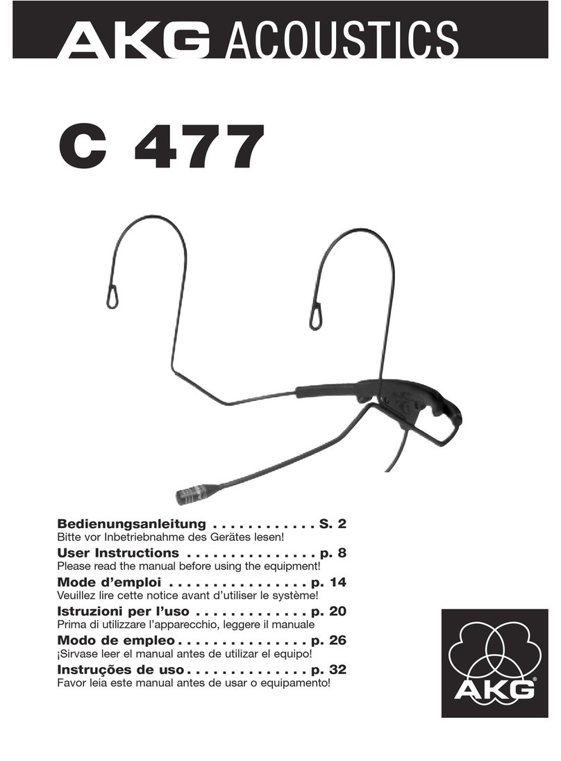 AKG C 477 User manual