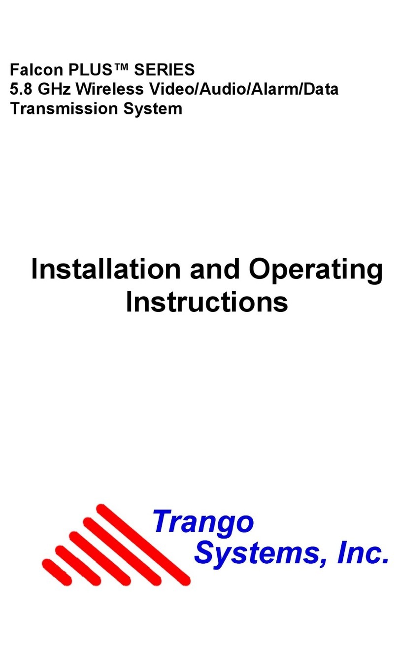 Trango Systems Flacon Plus Installation and operating instructions Trango Systems Flacon Plus Installation and operating instructions