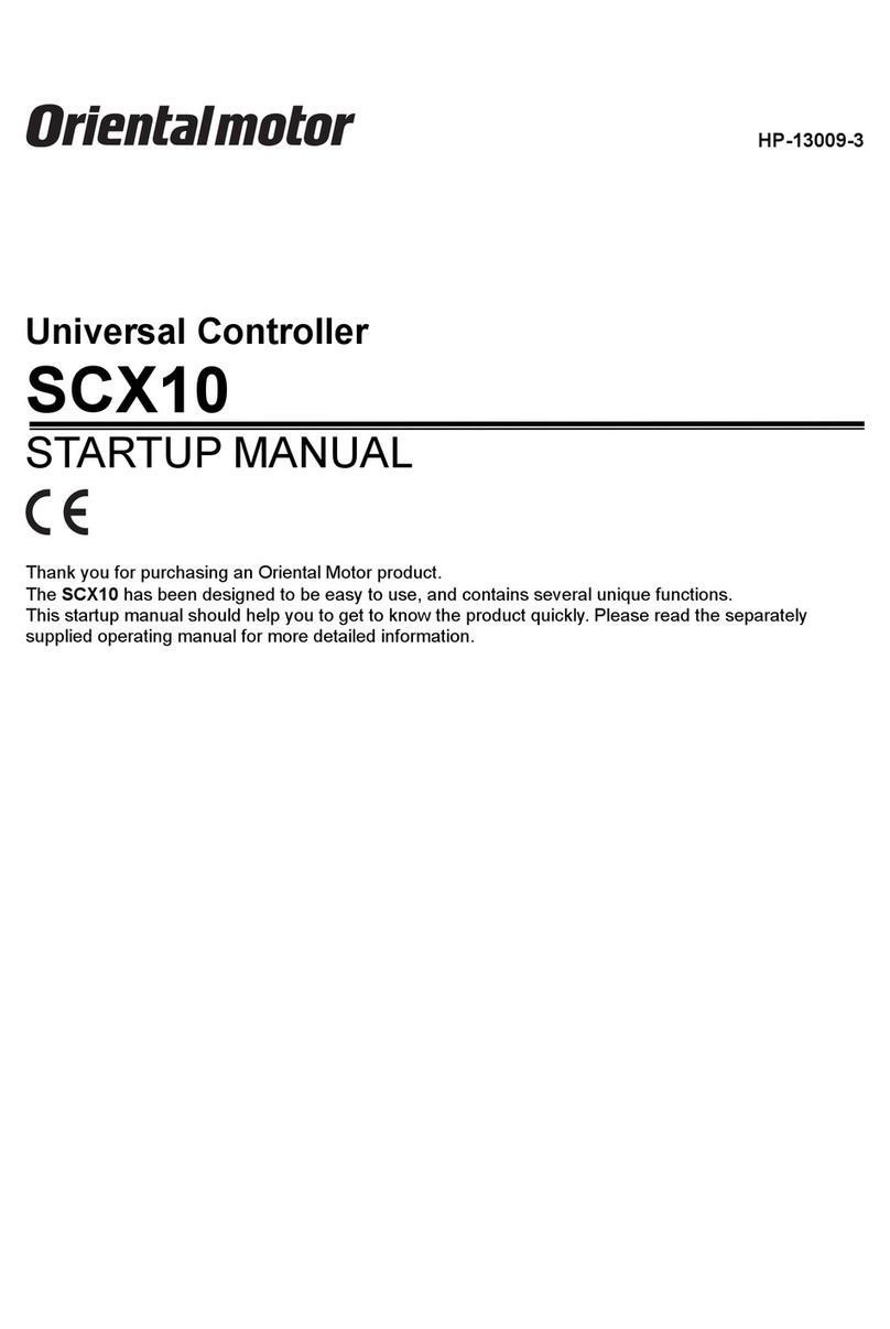 Oriental motor SCX10 Installation and operation manual