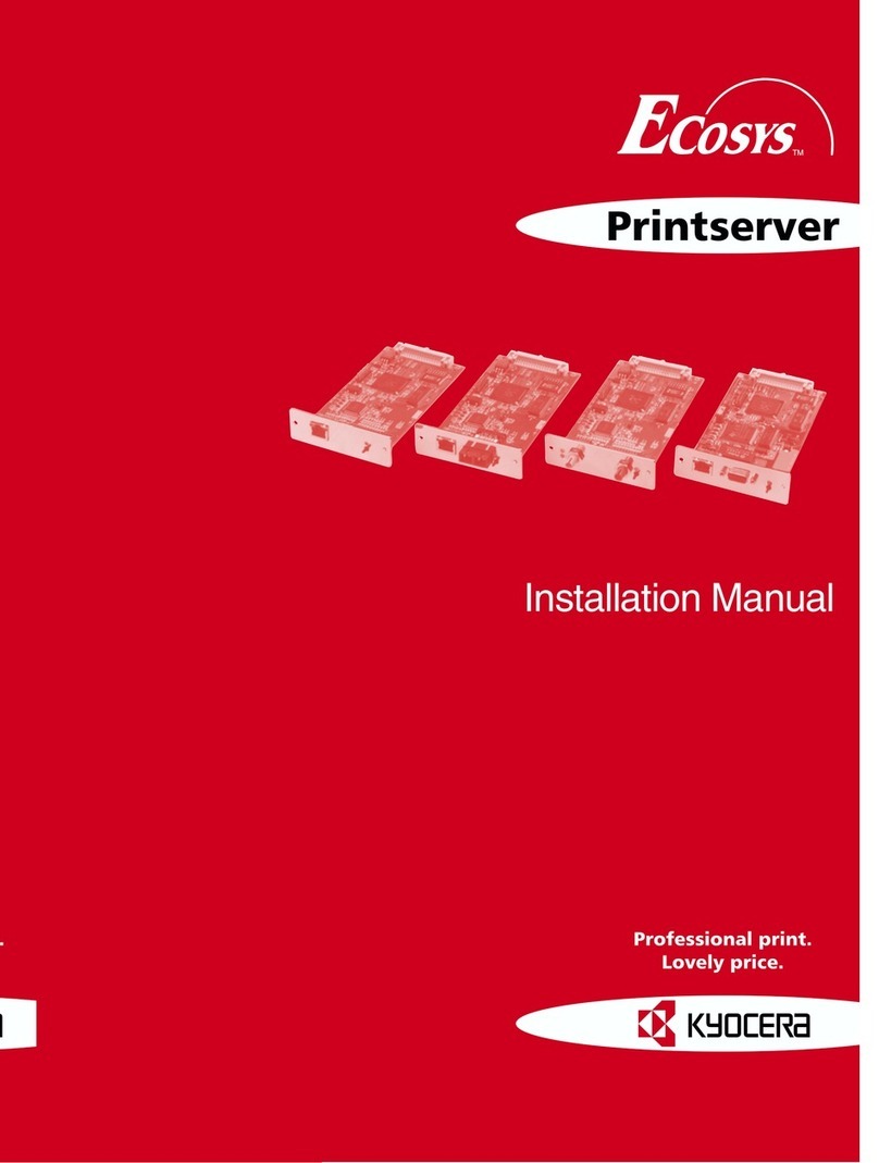 Kyocera Printserver installation manual