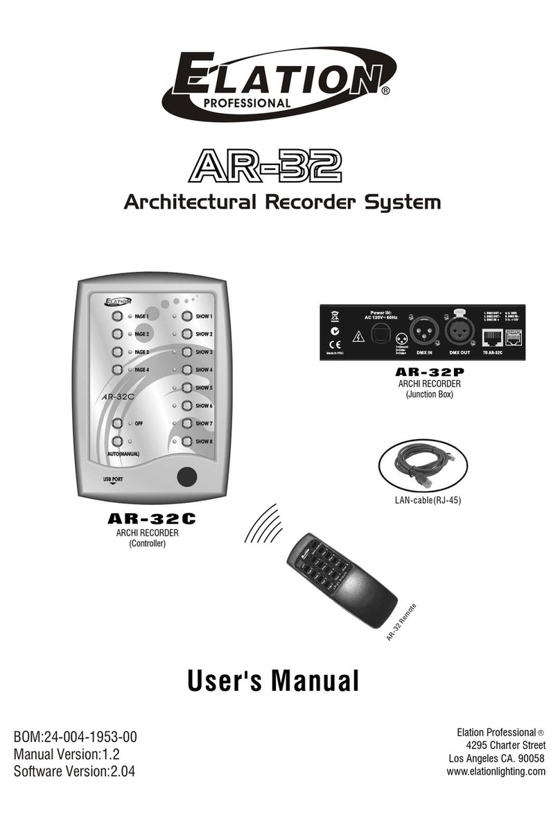 Elation AR-32 User manual