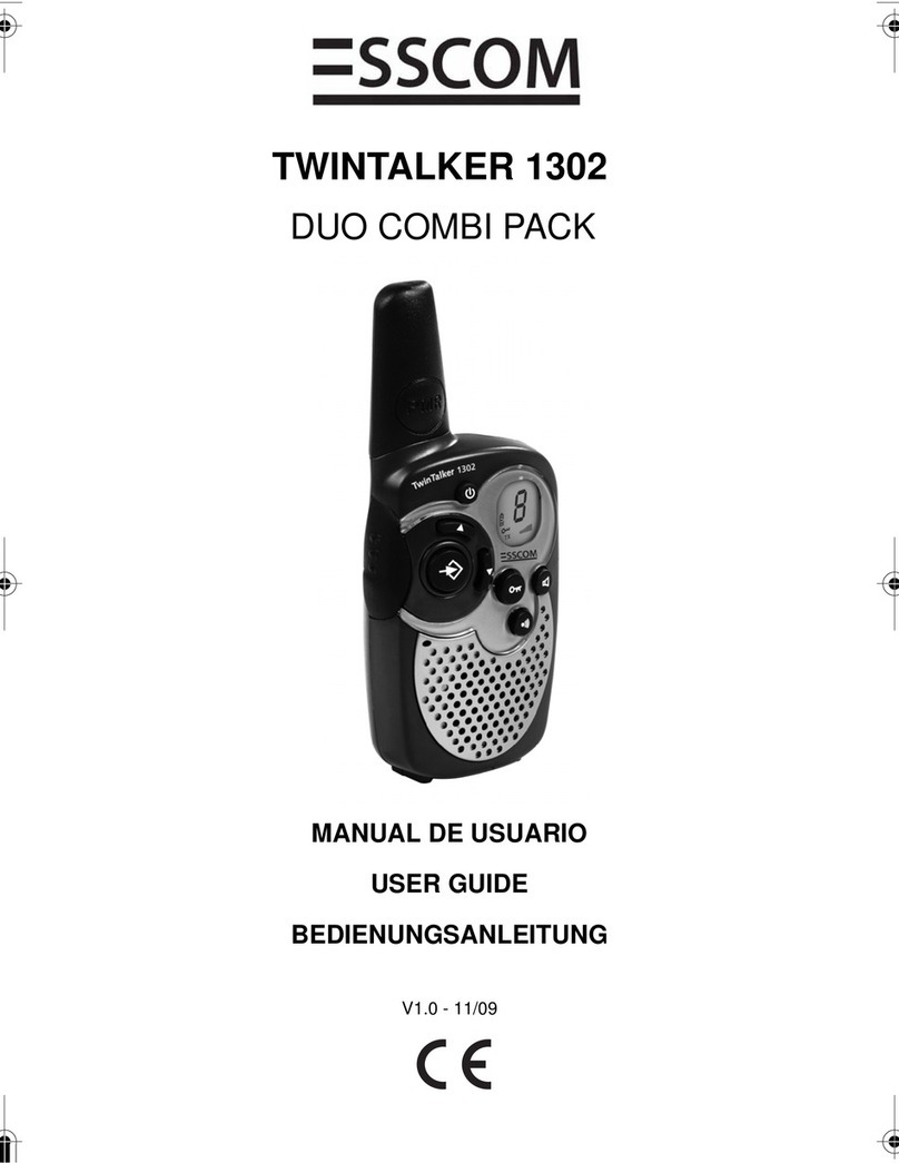 Esscom TWINTALKER 1302 user guide